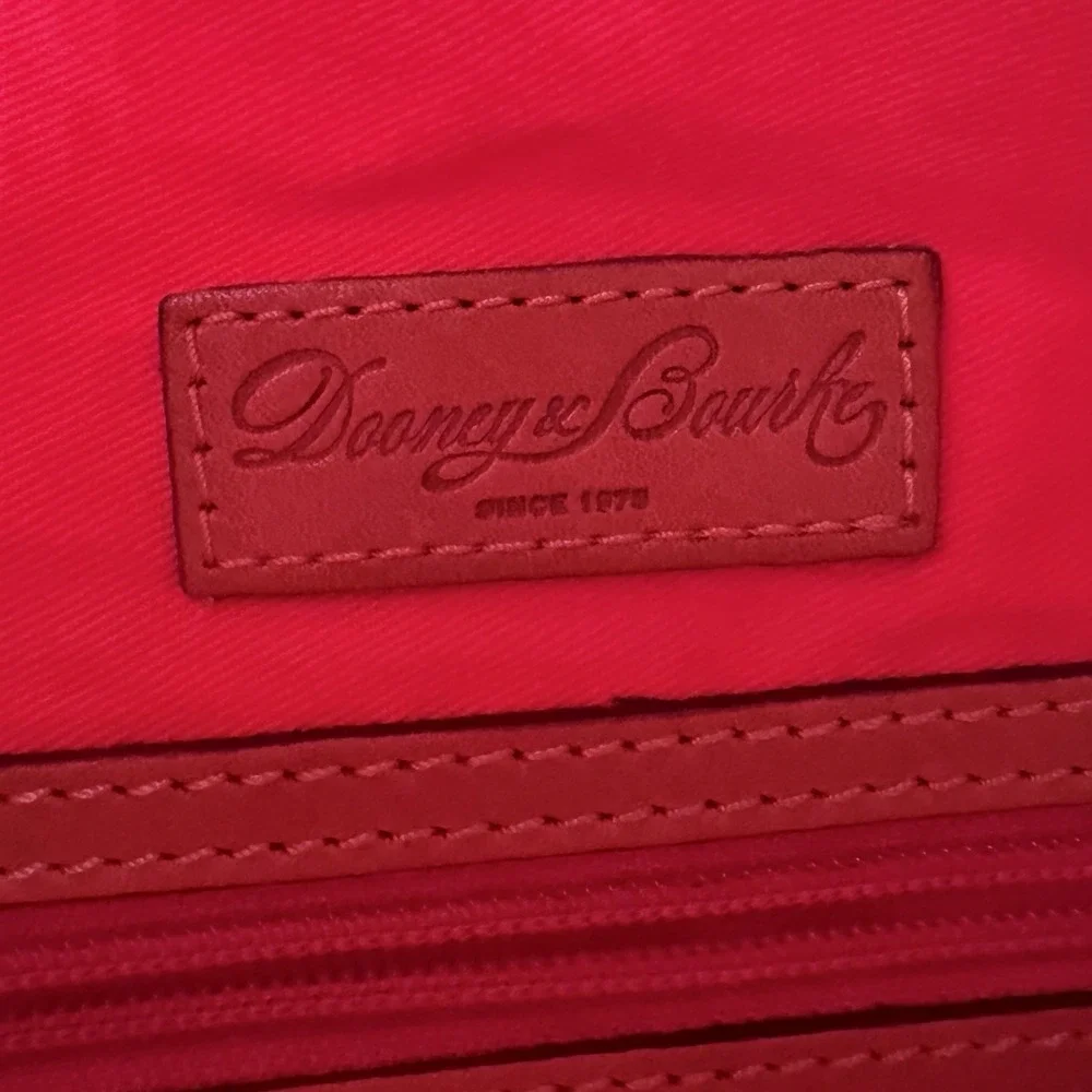 Dooney & Bourke Women's Medium Crossbody Red Hobo Shoulder Bag - Picture 3 of 7